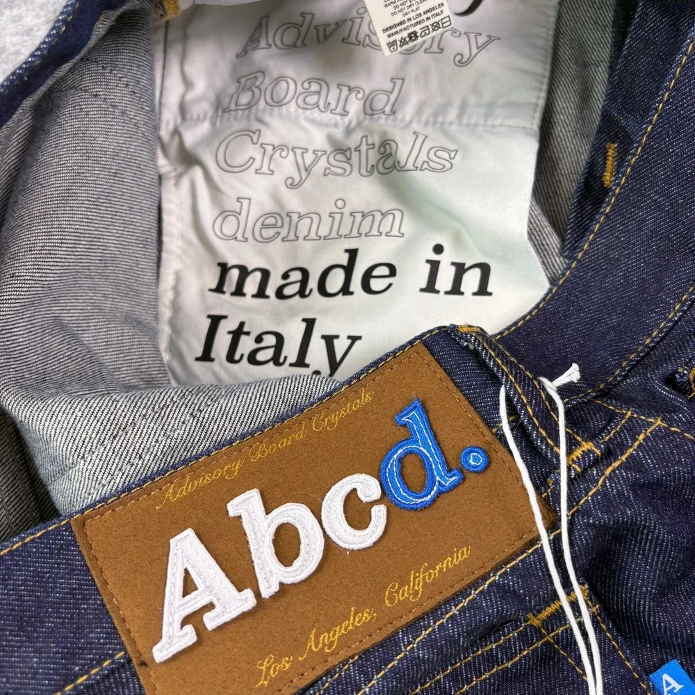 Advisory Board Crystals Abcd Slim Fit Jean Rinse Indigo Denim Made in Italy 32
